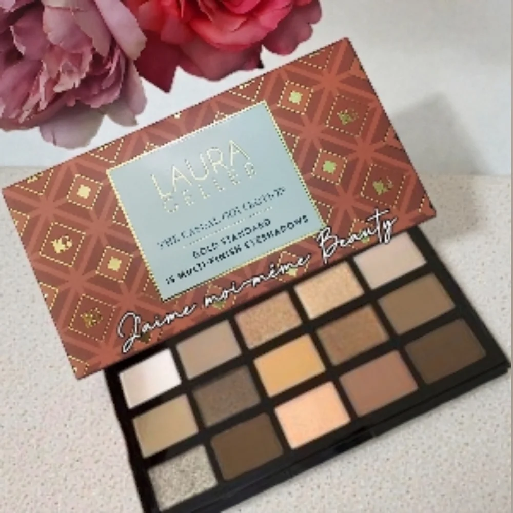 Laura Geller Soft Glam Smokey Eyeshadow Palette Silver Gold Shimmers Neutrals
